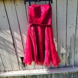 Dress Strapless Knee Lenth formal Alfred Angelo